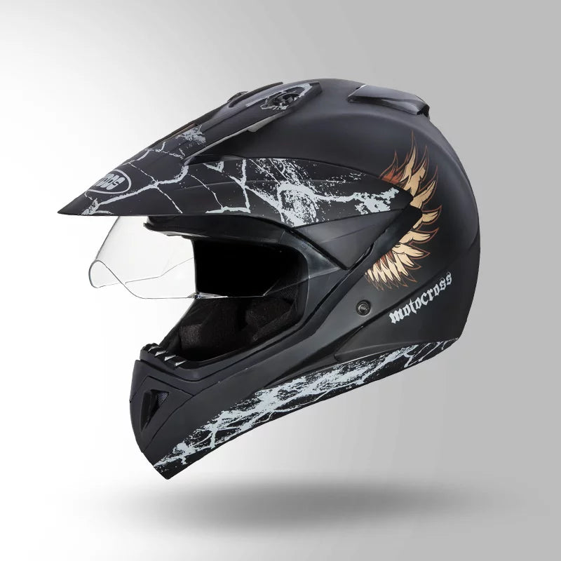 MOTOCROSS D4 DECOR MATT BLACK & GOLDEN