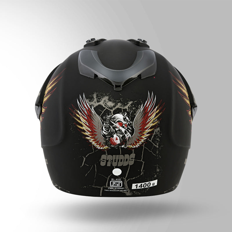 MOTOCROSS D4 DECOR MATT BLACK & GOLDEN