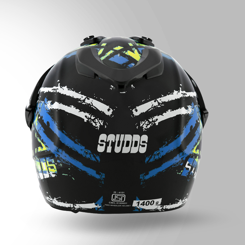 MOTOCROSS D5 DECOR BLACK & BLUE