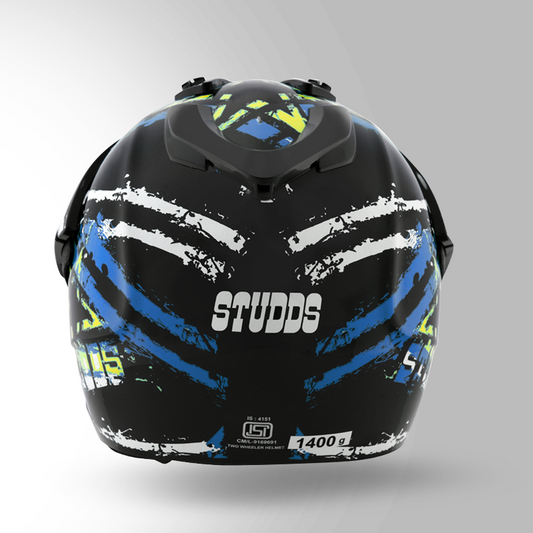 MOTOCROSS D5 DECOR BLACK & BLUE