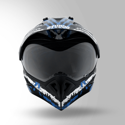 MOTOCROSS D5 DECOR BLACK & BLUE