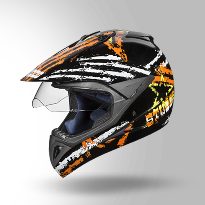 MOTOCROSS D5 DECOR BLACK & ORANGE