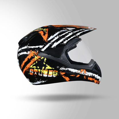 MOTOCROSS D5 DECOR BLACK & ORANGE