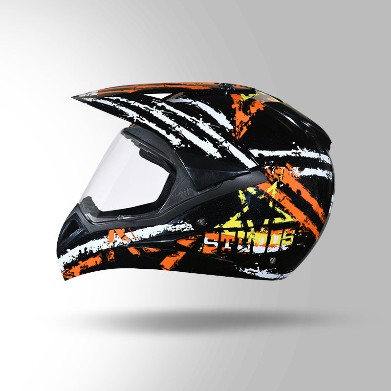 MOTOCROSS D5 DECOR BLACK & ORANGE