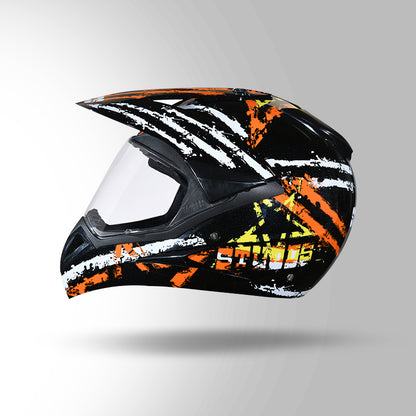 MOTOCROSS D5 DECOR BLACK & ORANGE