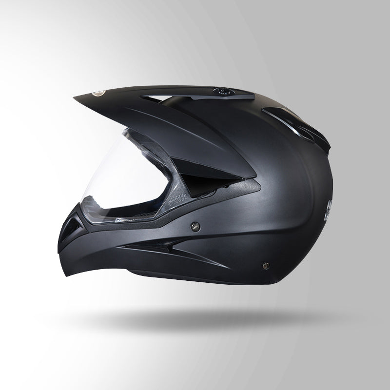 MOTOCROSS PLAIN MATT BLACK