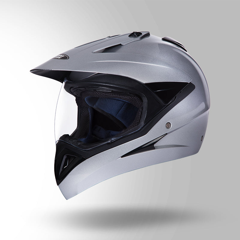MOTOCROSS PLAIN SILVER GREY