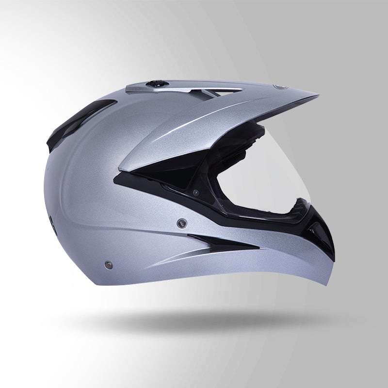 MOTOCROSS PLAIN SILVER GREY