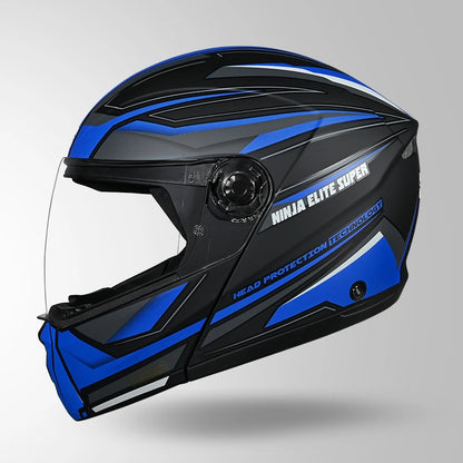 NINJA ELITE SUPER D2 STROXX DECOR MATT BLACK & BLUE