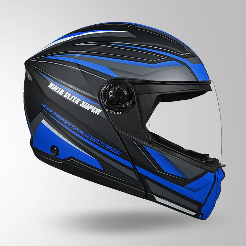 NINJA ELITE SUPER D2 STROXX DECOR MATT BLACK & BLUE