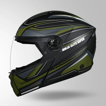 NINJA ELITE SUPER D2 STROXX DECOR MATT BLACK & GREEN