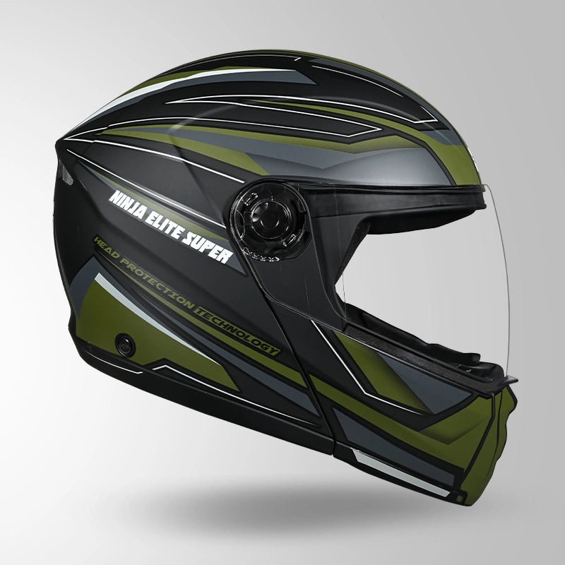 NINJA ELITE SUPER D2 STROXX DECOR MATT BLACK & GREEN