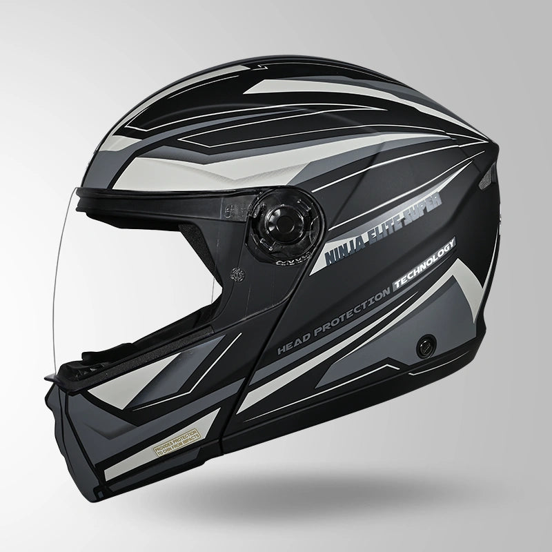 NINJA ELITE SUPER D2 STROXX DECOR MATT BLACK & GREY