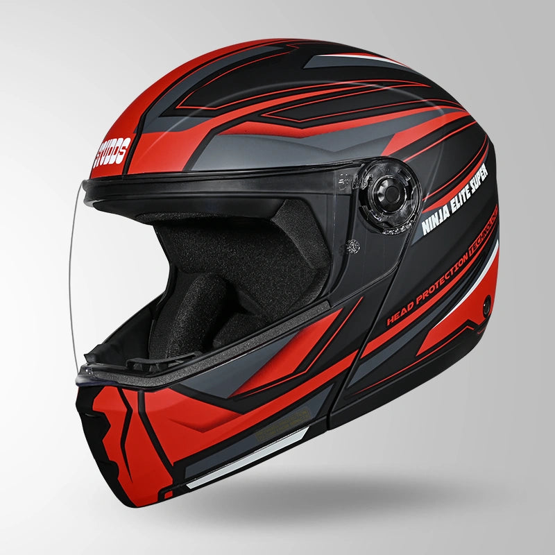 NINJA ELITE SUPER D2 STROXX DECOR MATT BLACK & RED
