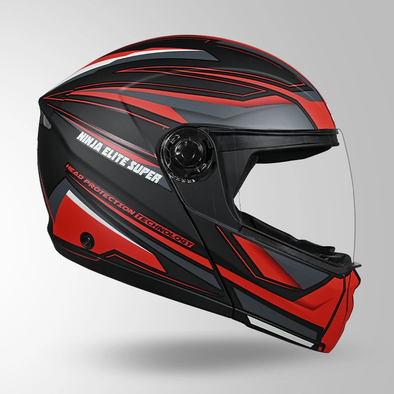 NINJA ELITE SUPER D2 STROXX DECOR MATT BLACK & RED