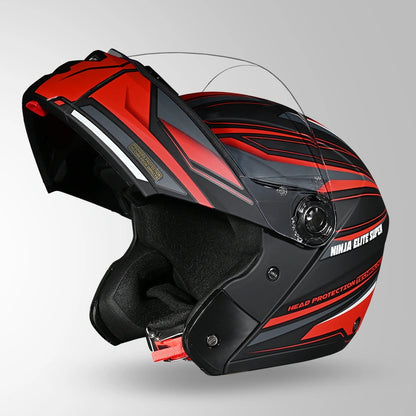 NINJA ELITE SUPER D2 STROXX DECOR MATT BLACK & RED