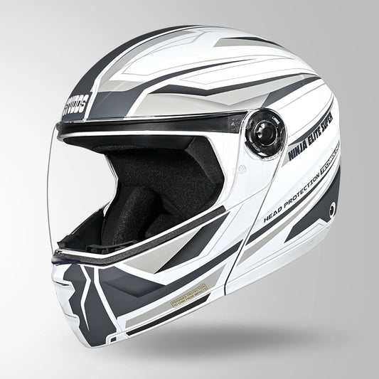 NINJA ELITE SUPER D2 STROXX DECOR MATT WHITE & GREY