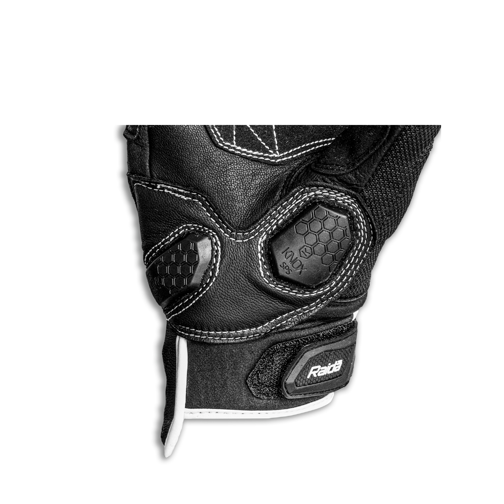 Raida AirWave Motorcycle Gloves | White