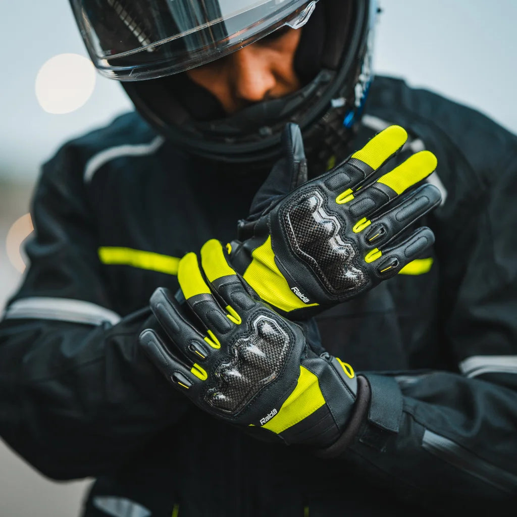 Raida Carbonite Gloves | Hiviz