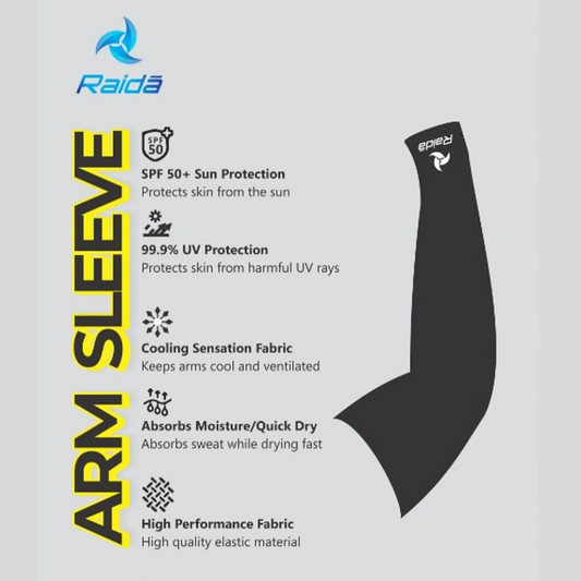 Raida Compression Arm Sleeves – White