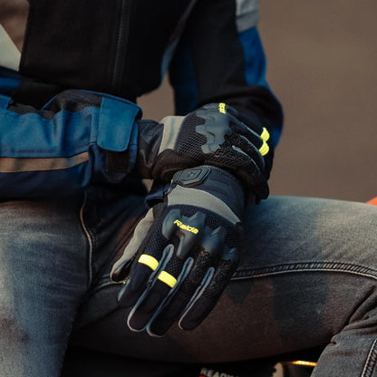 Raida Drift Motorcycle Gloves | Hi-Viz