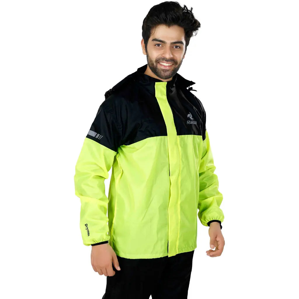 Raida Drymax 15K Rain Jacket | Hiviz-Black