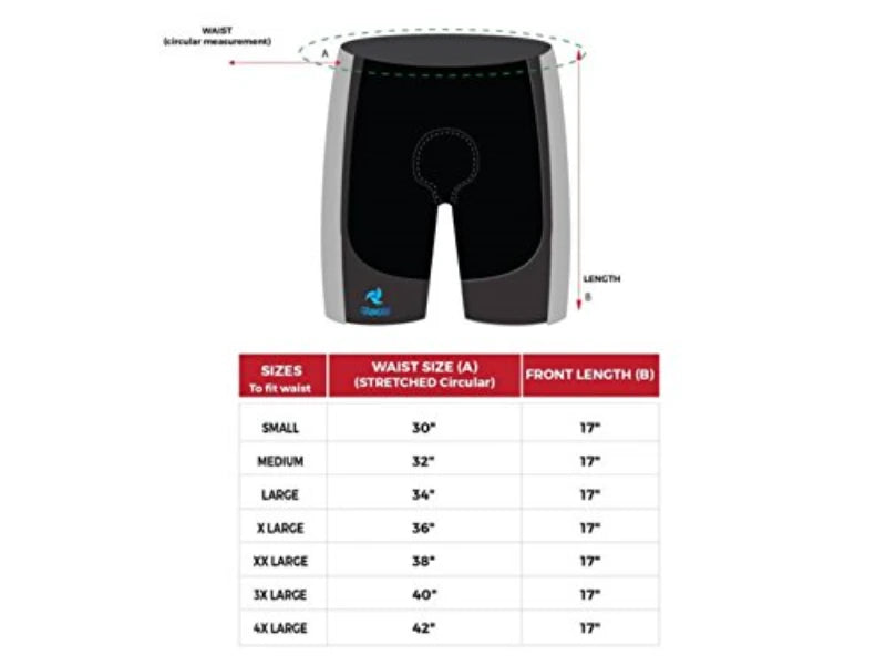 Raida Gel Padded Shorts for Cycling & Motorcycling