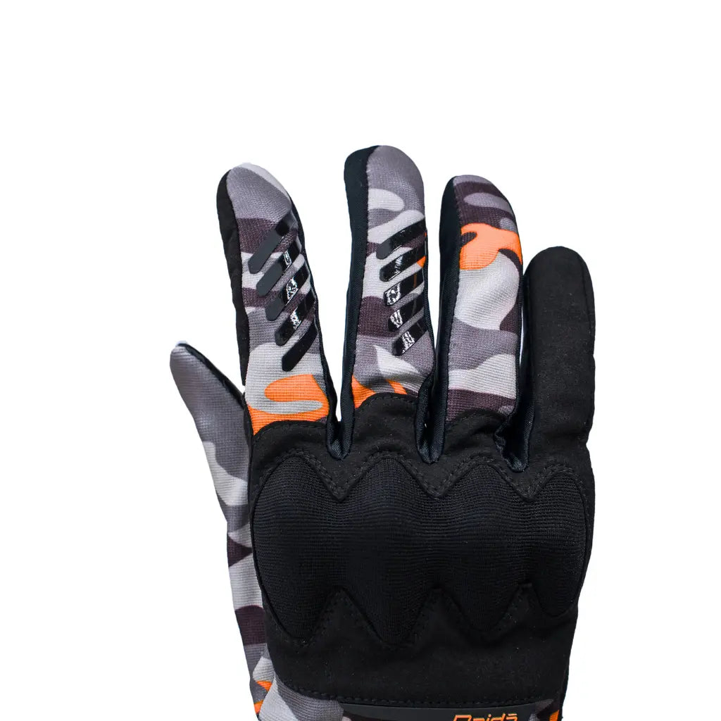 Raida Trailcraft Off-Road Gloves | Camo-Orange