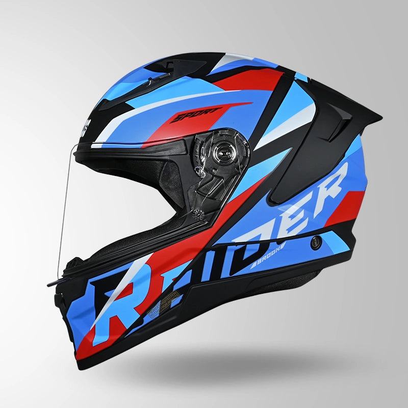 RAIDER D2 BROOK DECOR MATT BLACK & BLUE
