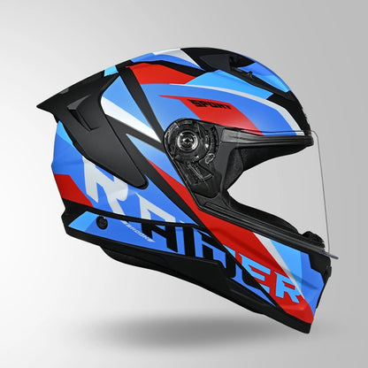 RAIDER D2 BROOK DECOR MATT BLACK & BLUE