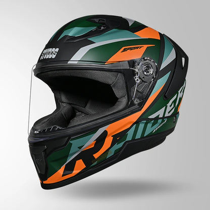 RAIDER D2 BROOK DECOR MATT BLACK & GREEN