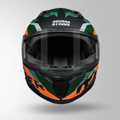 RAIDER D2 BROOK DECOR MATT BLACK & GREEN