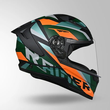 RAIDER D2 BROOK DECOR MATT BLACK & GREEN