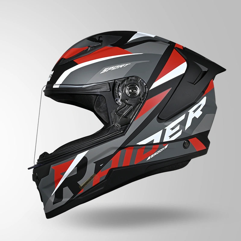 RAIDER D2 BROOK DECOR MATT BLACK RED