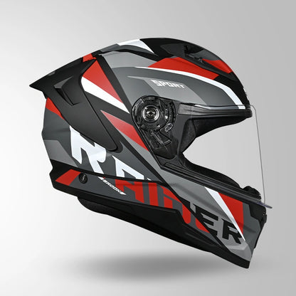 RAIDER D2 BROOK DECOR MATT BLACK RED