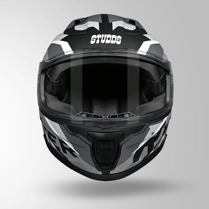 RAIDER D2 BROOK DECOR MATT BLACK & WHITE