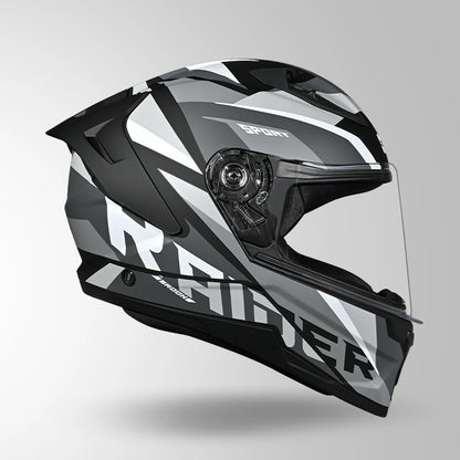RAIDER D2 BROOK DECOR MATT BLACK & WHITE