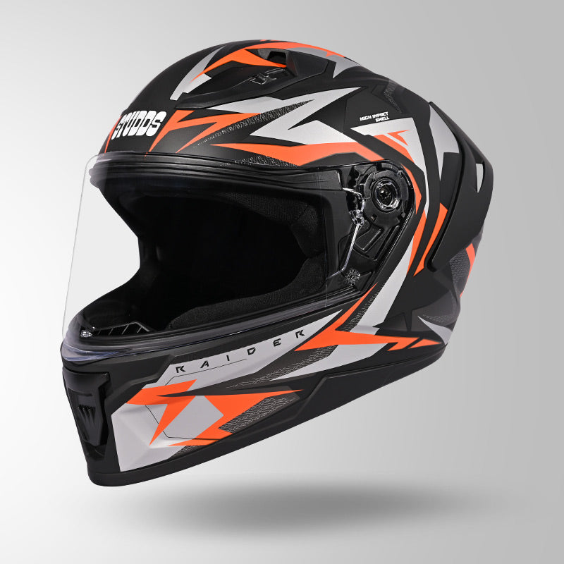 RAIDER SKULPT D1 DECOR MATT BLACK & ORANGE