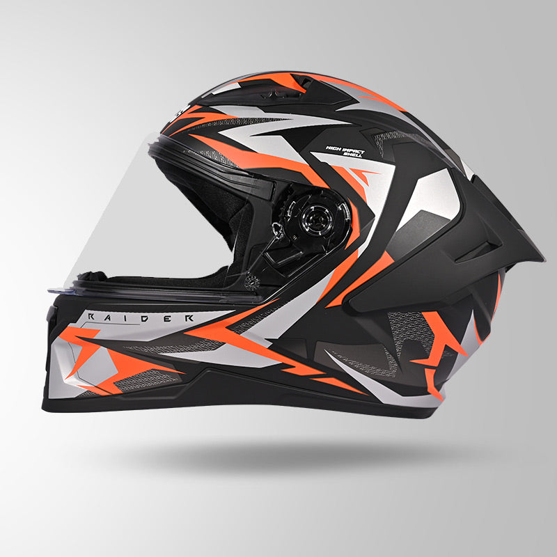 RAIDER SKULPT D1 DECOR MATT BLACK & ORANGE