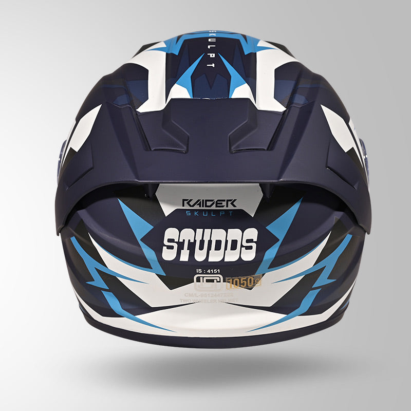 RAIDER SKULPT D1 DECOR MATT BLUE & WHITE
