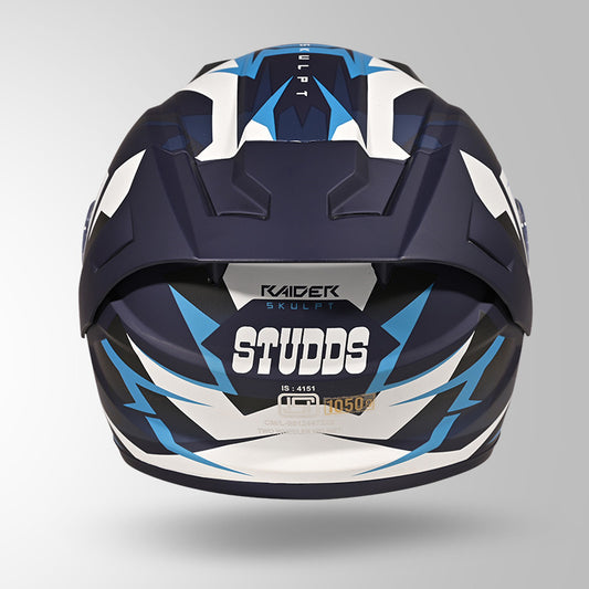 RAIDER SKULPT D1 DECOR MATT BLUE & WHITE