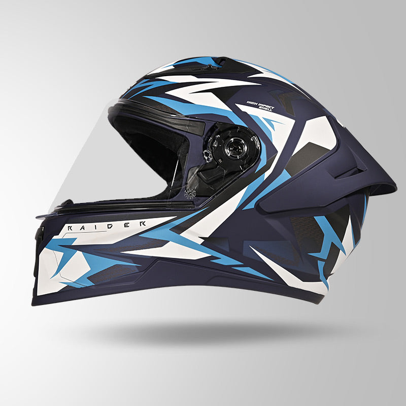 RAIDER SKULPT D1 DECOR MATT BLUE & WHITE