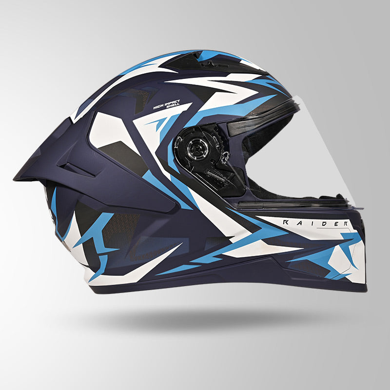 RAIDER SKULPT D1 DECOR MATT BLUE & WHITE
