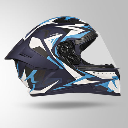 RAIDER SKULPT D1 DECOR MATT BLUE & WHITE