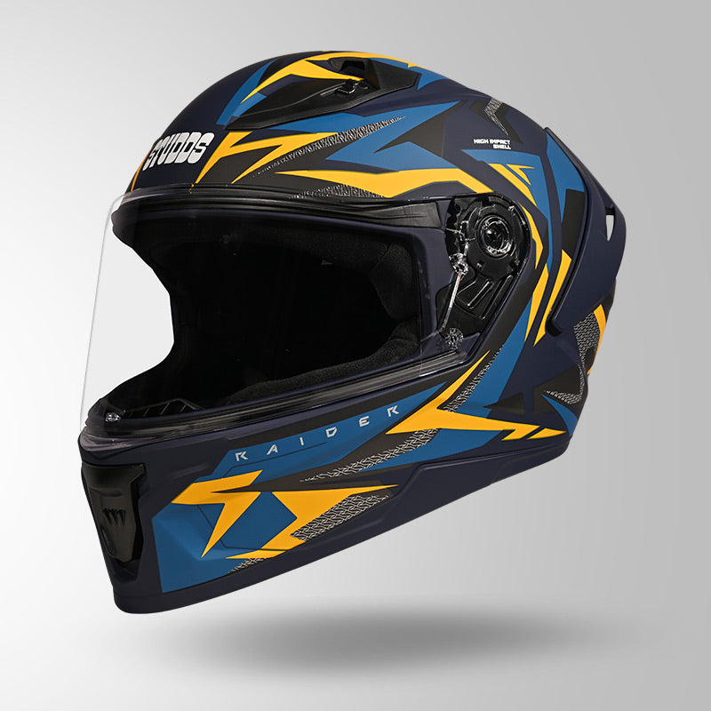 RAIDER SKULPT D1 DECOR MATT BLUE & YELLOW