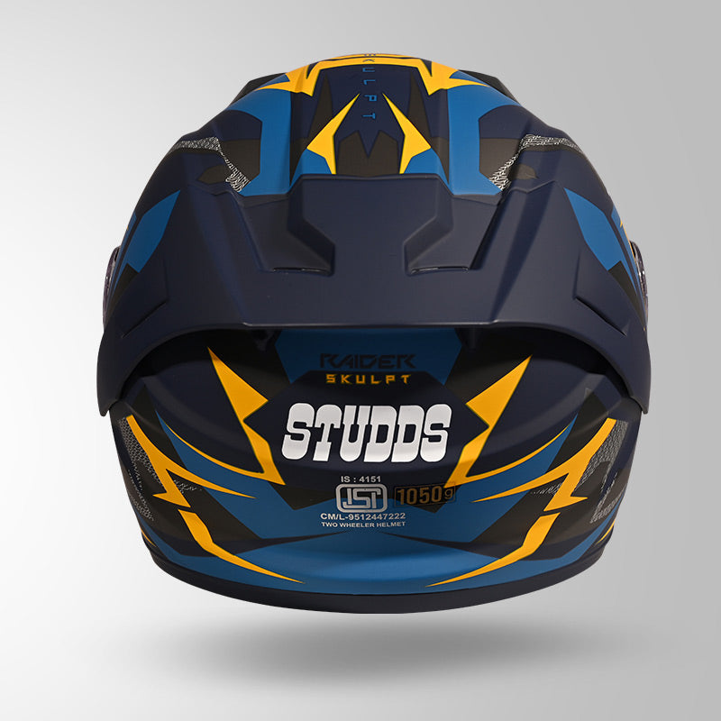 RAIDER SKULPT D1 DECOR MATT BLUE & YELLOW