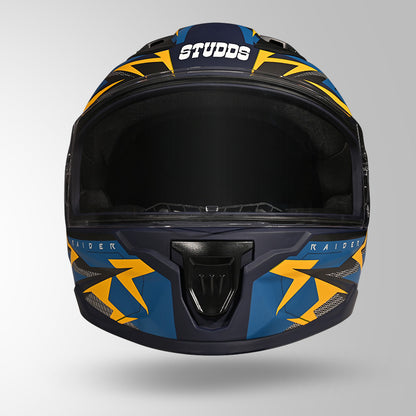 RAIDER SKULPT D1 DECOR MATT BLUE & YELLOW