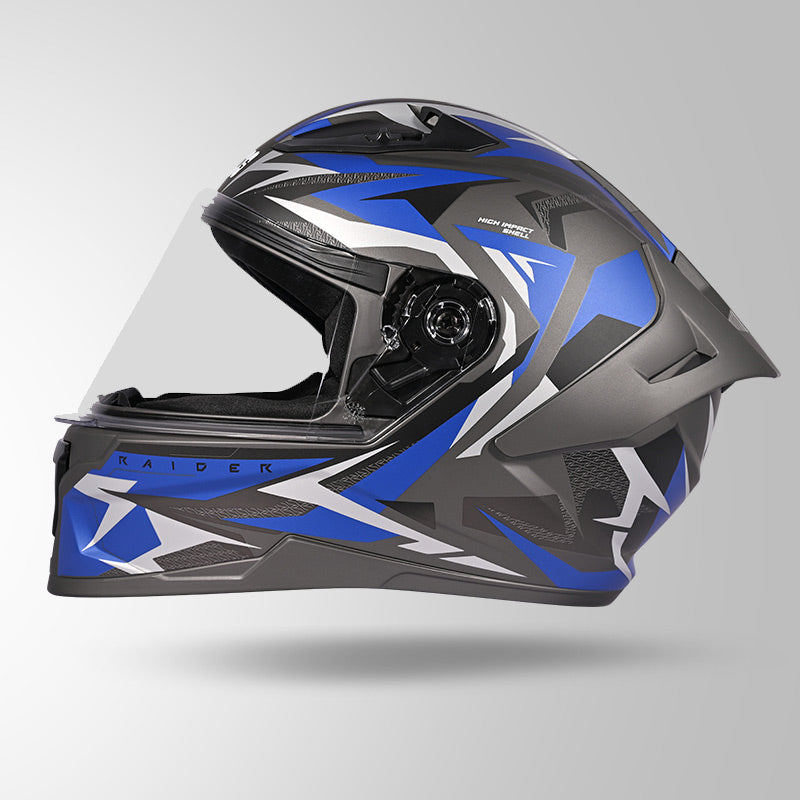 RAIDER SKULPT D1 DECOR MATT GREY & BLUE