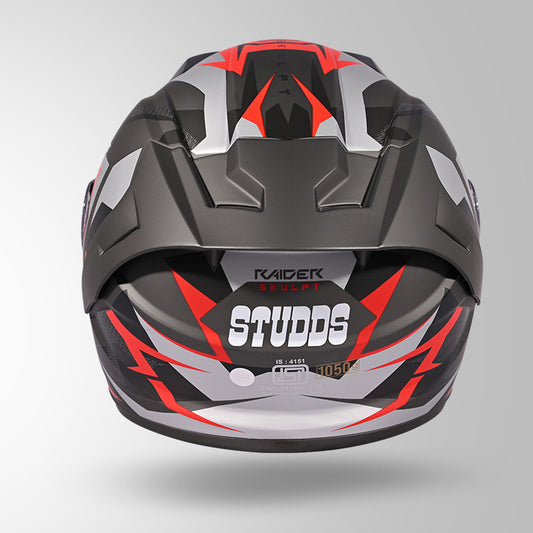 RAIDER SKULPT D1 DECOR MATT GREY & RED