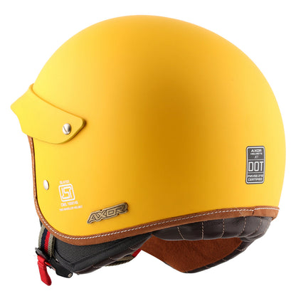 Retro Jet West Helmet with Peak